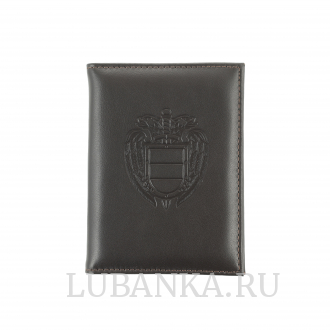 Обложка для автодокументов ФСО с картхолдером коричневая