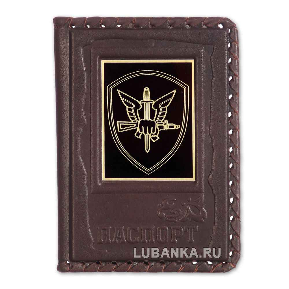 Обложка для паспорта «ОМОН», бордовая