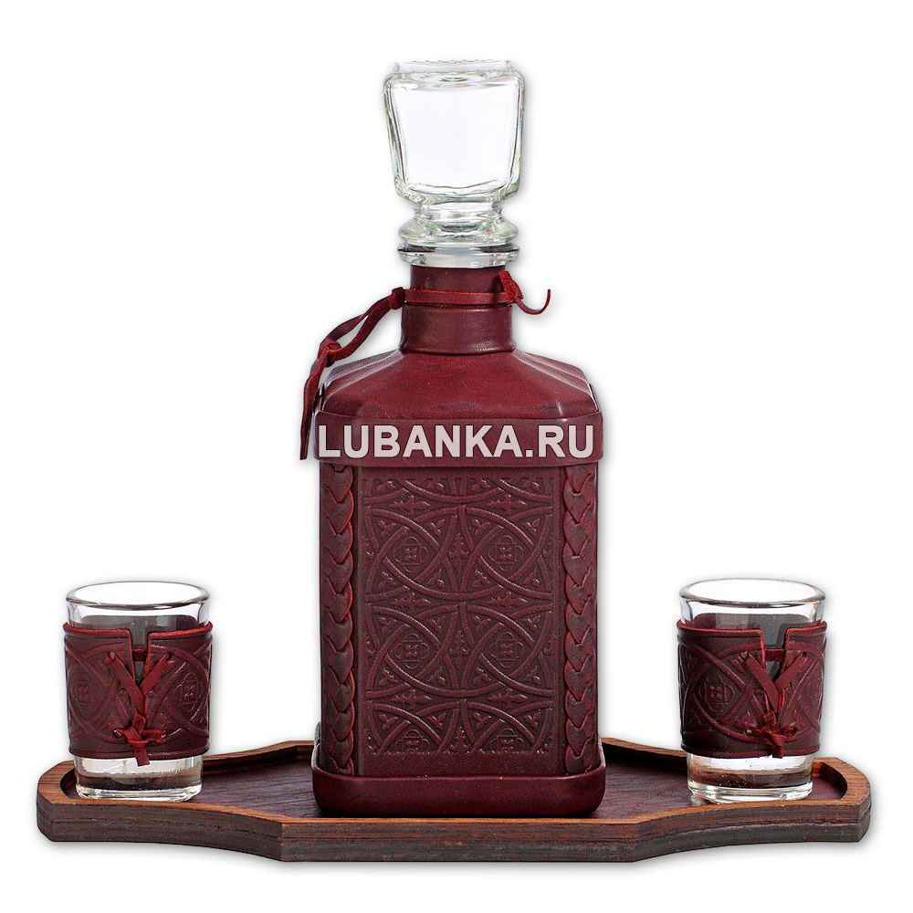 Набор для водки «Мотострелковые войска» бордовый