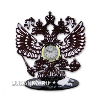 Часы настольные «Герб России»