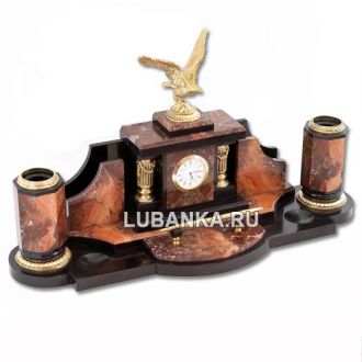 Настольный набор для руководителя «Орёл» из камня