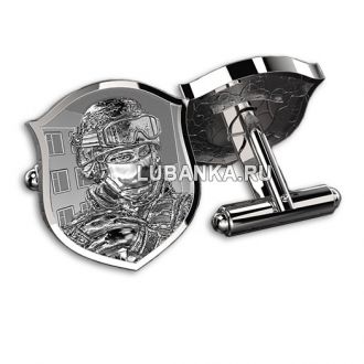 Запонки серебряные из коллекции «Вежливые люди»